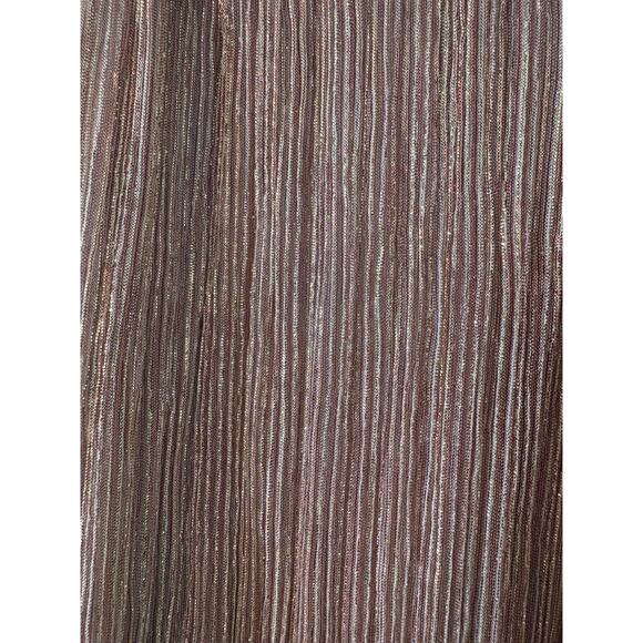 eri + ali Womens Sleeveless Small Taupe Metallic Threading Anthropologie Top - Picture 2 of 5